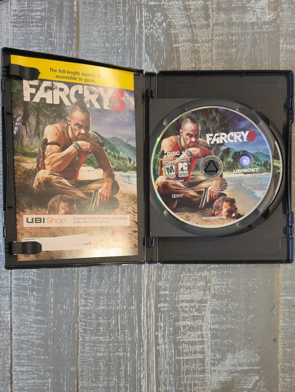 Far Cry 3 (2012) Windows PC DVD-ROM, Ubisoft Open World First Person Shooter FPS